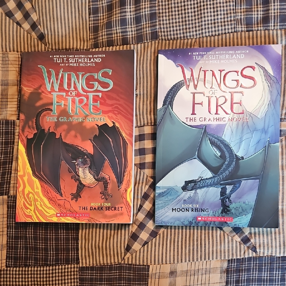 Scholastic Wings of Fire Graphic Novels - Book 4 and Book 6